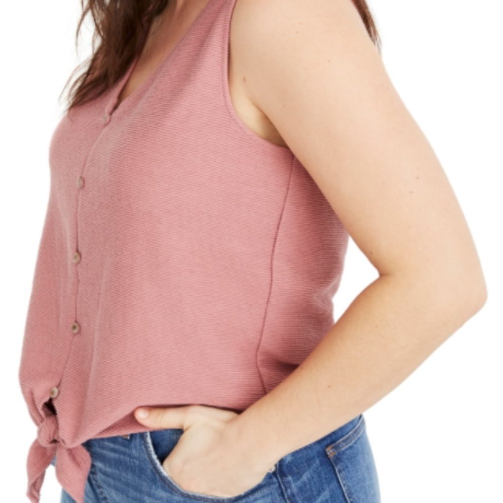 Madewell Texture & Thread Button-Front Tank Top